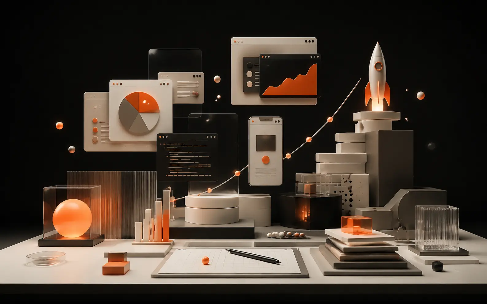 3D product, growth, application and data operating system